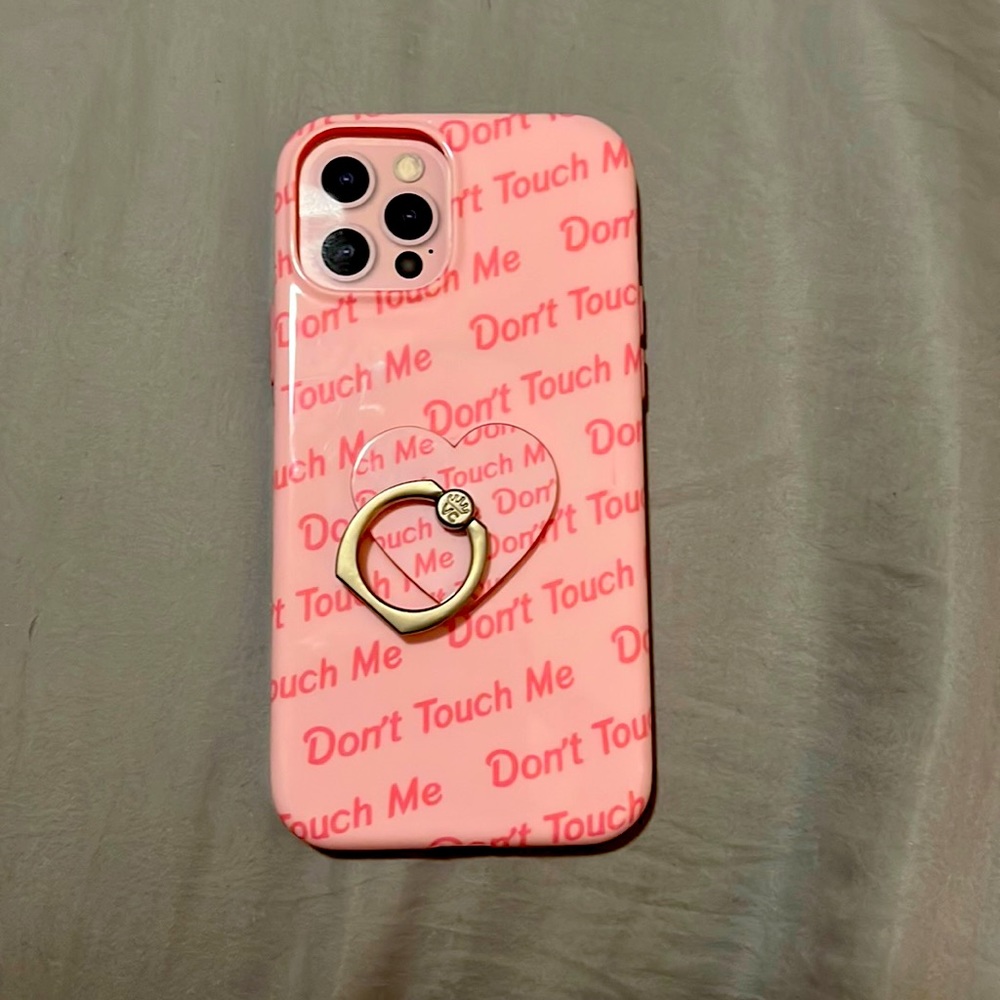 Don’t Touch Me phone case by Velvet Caviar